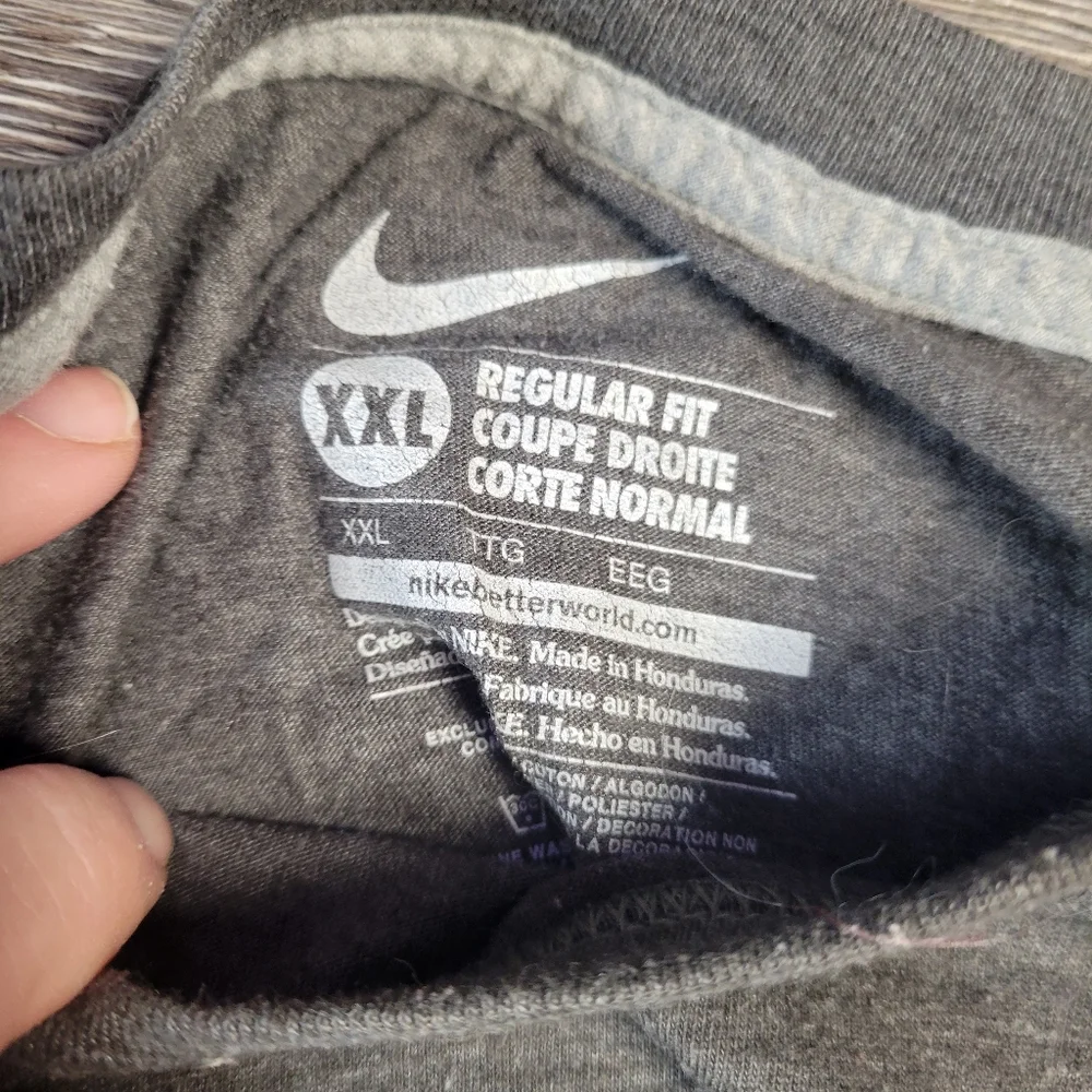 Nike Gray Mens Tshirt Regular‎ Fit Size XXL